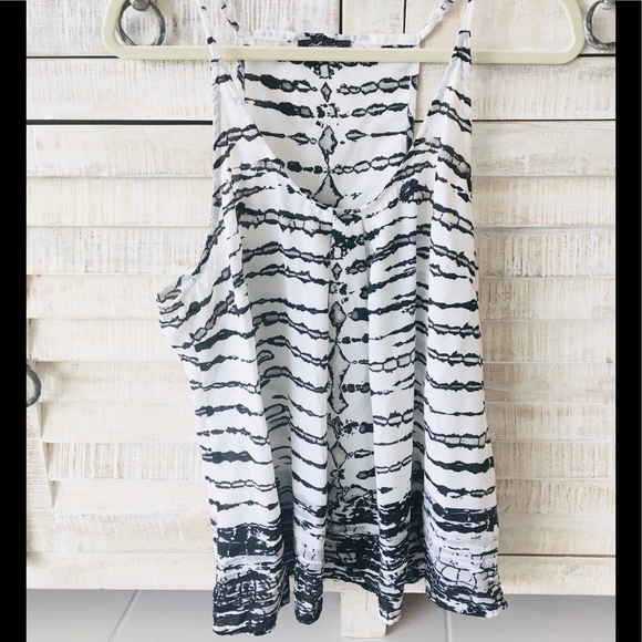 Animal print Top Soirée Black & White - Picture 2 of 5